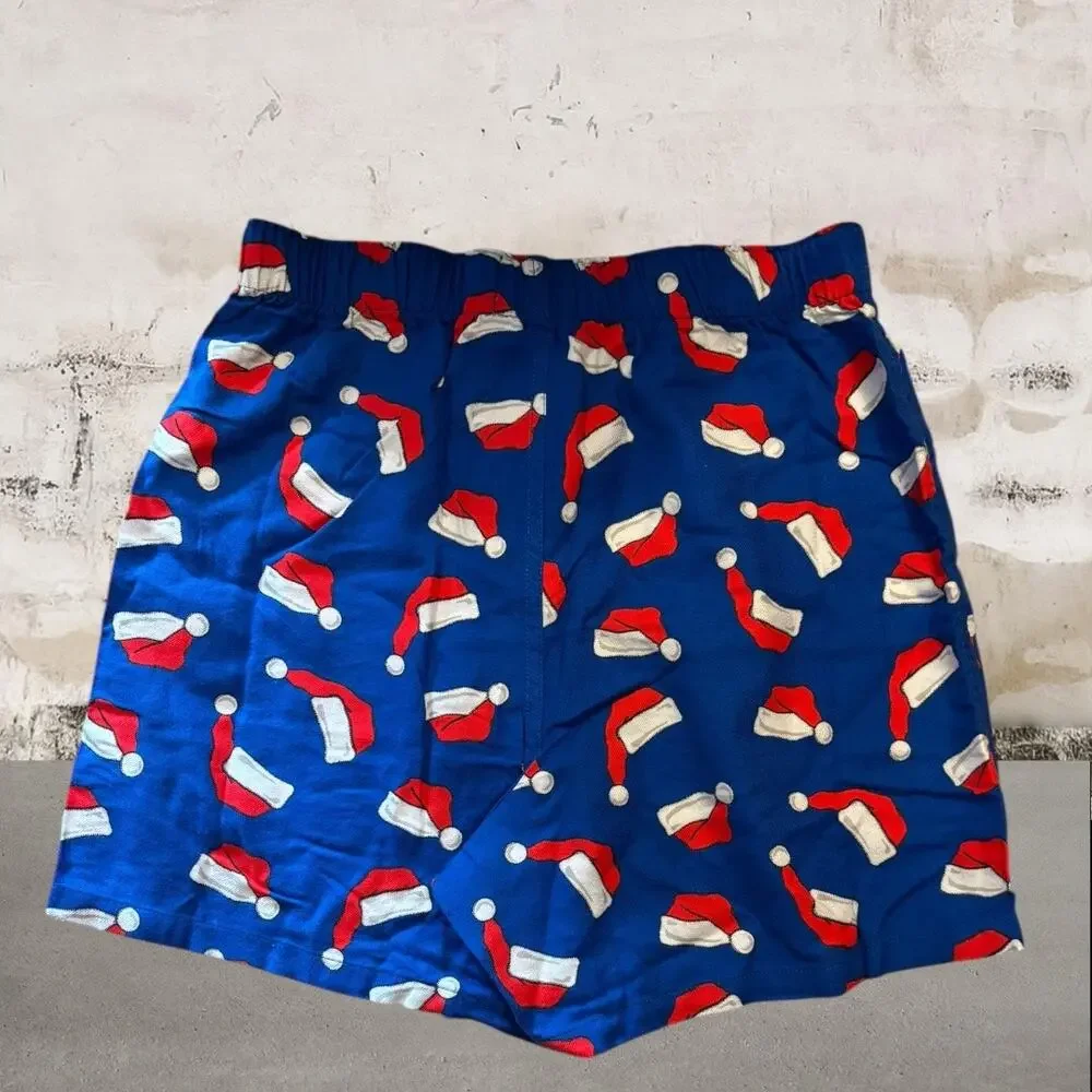 American Eagle NWOT Men's Holiday Santa Hats Boxer Shorts - Size XS